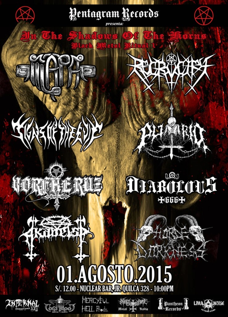 Concierto Black Metal Subterráneo: In the shadows of the horns, black metal ritual 1