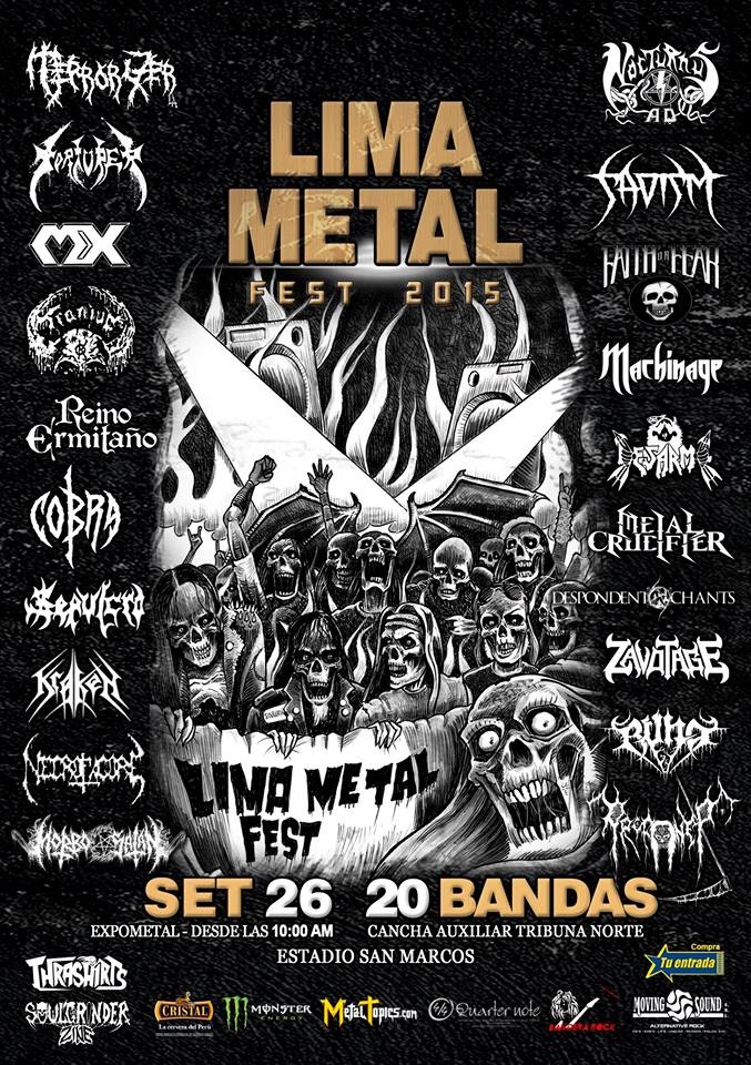 Gran éxito del Lima Metal Fest 2015, esperamos que sea el comienzo de una nueva tradición headbanger en nuestro país