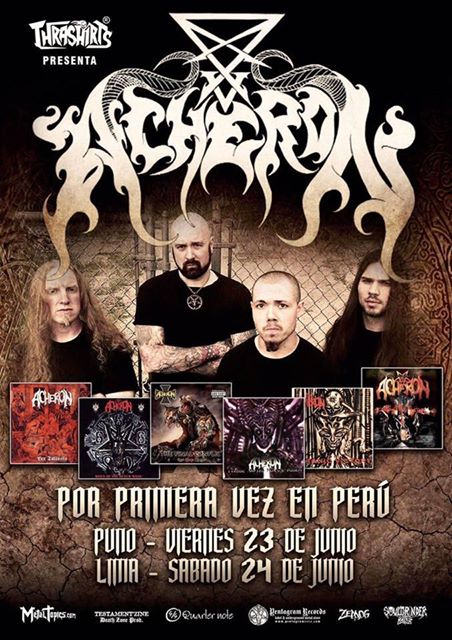 El death metal satanista de Acheron en Perú, nuevo ataque extremo.