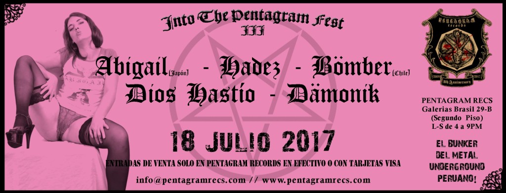 Into the Pentagram Fest III - Abigail, la furia del metal extremo japonés castigará Lima