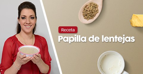 Lunes de papilla de lentejas, para bebés de 6 meses a más!