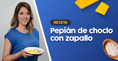 Papilla de: Pepián de choclo con zapallo para bebés de 7 meses a más