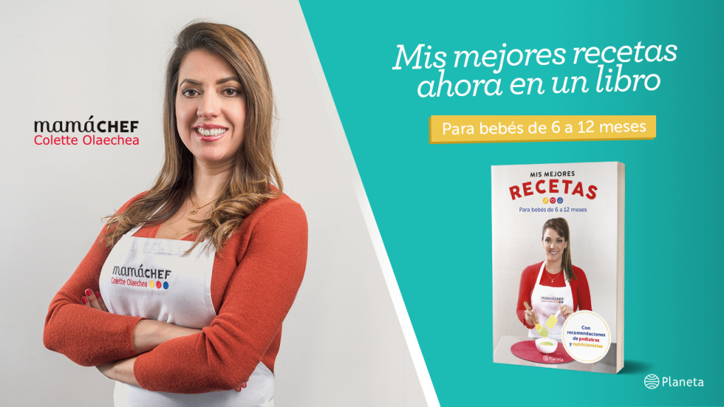 Mis Mejores Recetas, un libro completo de recetas y recomendaciones para bebés de 6 a 12 meses.