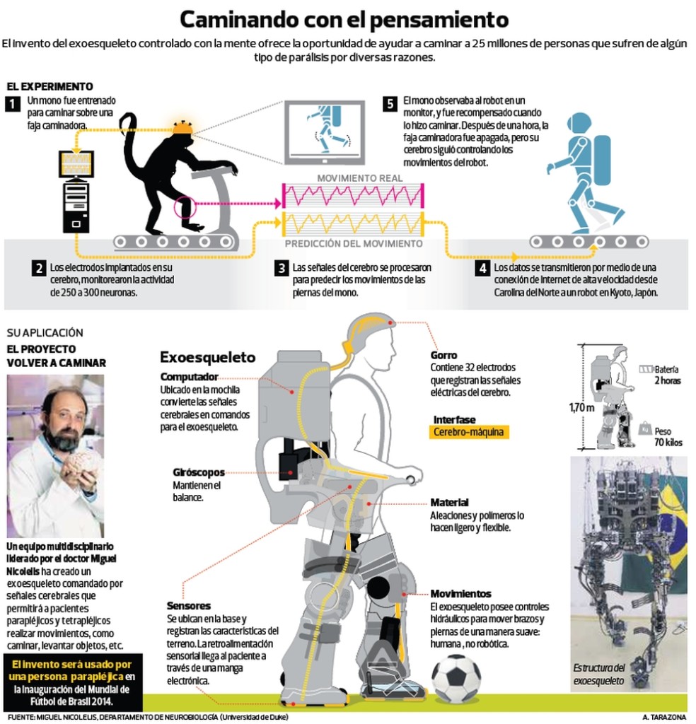 Infografía Caminando con el pensamiento