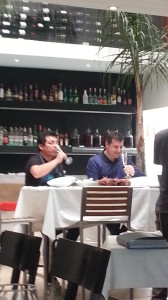 Héctor Solis y Josep Roca, restaurante Fiesta