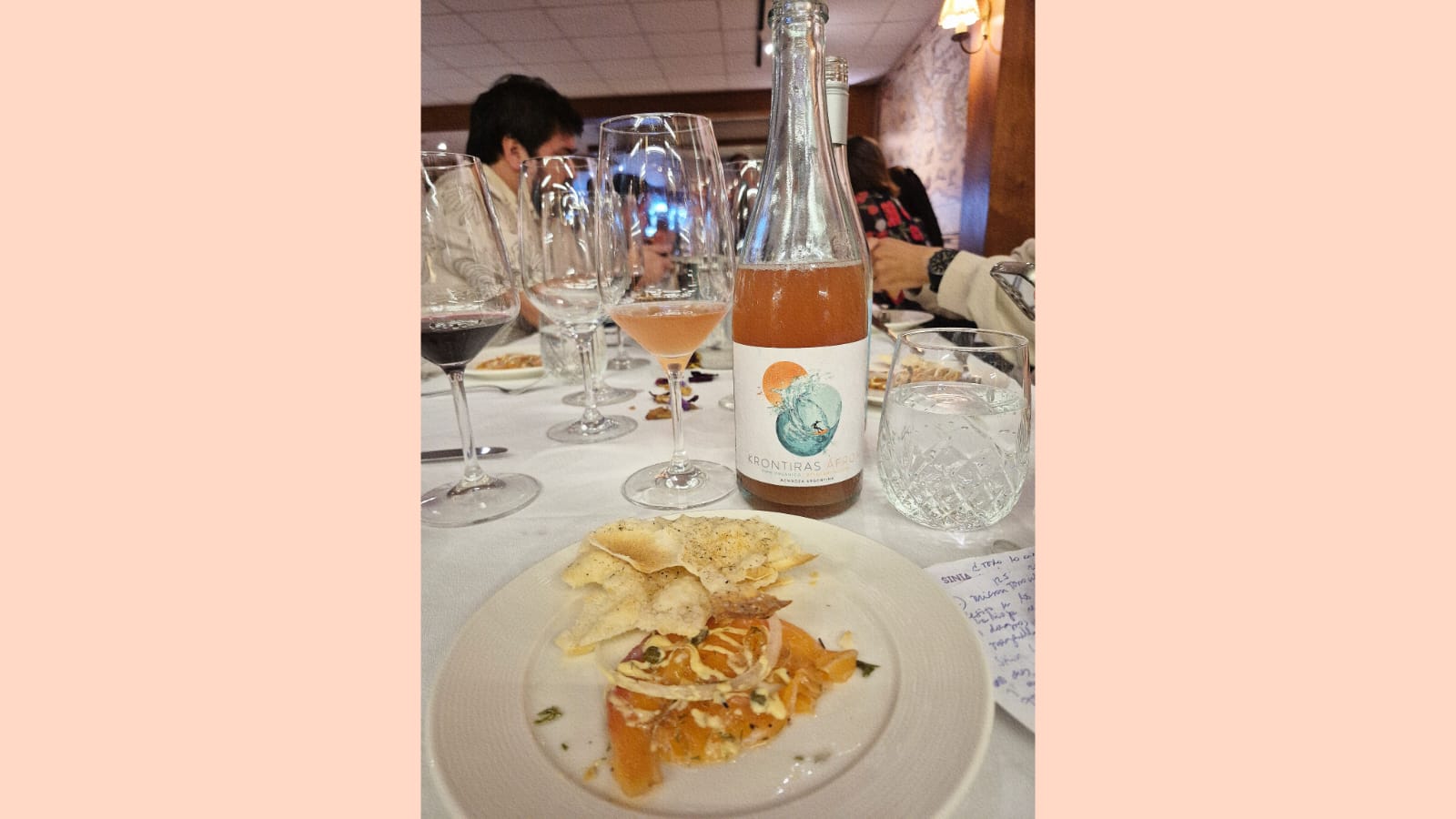 Pet Nat rosé y gravlax