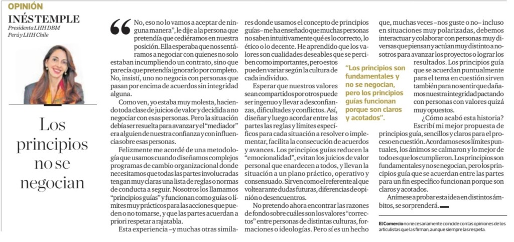 Ines Temple los principios