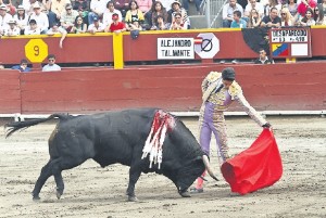 FOTO: FÉLIX INGARUCA zurda privilegiada. Aunque no pudo prodigarse, los pocos naturales de Talavante dejaron patente su especial mano izquierda.