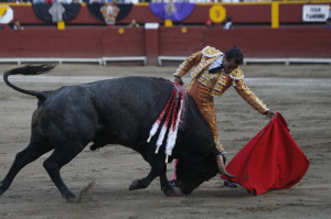 FOTO: ROLLY REYNA VALOR Y TESÓN. Fandiño se ha convertido, en las últimas tres temporadas, en imprescindible en todas las ferias importantes; tuvo el valor de desafiar a las figuras, pero luego supo respaldar aquellos retos con valerosas actuaciones en los ruedos y con triunfos incontestables.