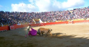 FOTO: PABLO JAVIER GÓMEZ DEBARBIERI LANCE. Javier Castaño lancea a la verónica el 28 de junio