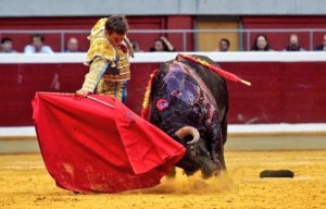 FOTO: CARLOS BERNABÉ & EVA SÁNCHEZ - CHOPERA TOROS POCA RAZA. Los zalduendos no permitieron sentirse cómodos, ni a Morante ni a El Juli.