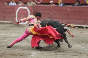 FOTO: JUAN PONCE DIFÍCIL COMPROMISO. Para un joven novillero, la tarea de mantener interesado al público, él solo toda la tarde, es un reto y una empresa de resultado incierto.