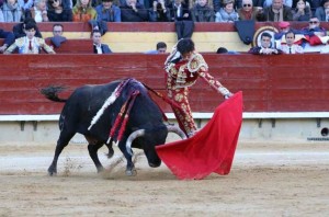 FOTO: JOËL BURAVAND Andrés Roca Rey sabe que la única forma de triunfar en una profesión tan difícil, es jugarse la vida cada tarde y en todas las plazas.