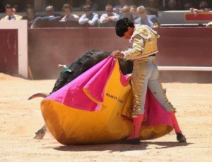 FOTO: BRUNO LASNIER Tanto Joaquín Galdós, en la imagen en sentida verónica, como Andrés Roca Rey serán puntales de la Feria del Señor de los Milagros 2016 y la base de su taquilla.