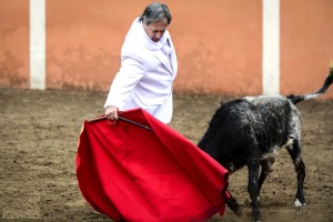 FOTO: LUIS HERENCIA Pablo Gómez en un derechazo.