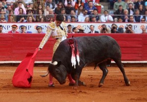 Luis David Adame, es buen torero y tiene un gran futuro por delante, pero ayer se vio la diferencia entre dos maestros y un joven que recién empieza.