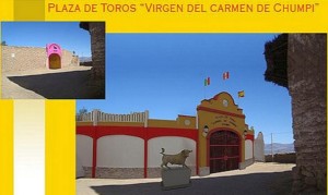 FOTO: APETASUR Plaza de toros de Chumpi en Ayacucho, recientemente remodelada; los residentes en Chumpi celebran allí sus corridas; los chumpinos residentes en Lima celebran otra corrida en la capital del Perú.