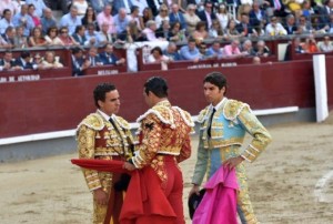 FOTO: PLAZA DE LAS VENTAS Joaquín Galdós tuvo la mala suerte de confirmar su alternativa en una de las corridas con toros más desrazados de la feria, pero él estuvo muy por encima de su lote.