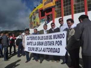 Las peñas taurinas de Cutervo protestaron en la última corrida.