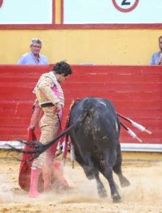 FOTO: MARTA VERDUGO Joaquín Galdós, el domingo 17 de setiembre, en Bolaños de Calatrava, Ciudad Real, donde triunfó, cortando un total de tres orejas