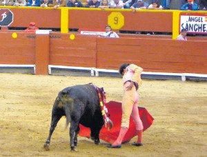 FOTO: PABLO J. GÓMEZ DEBARBIERI El español Ángel Sánchez cuajó algunos buenos muletazos.