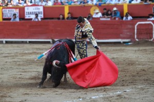 FOTO: JUAN PONCE VALENZUELA Manzanares cuajó una gran faena a un toro de escaso trapío.