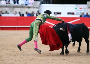 Andrés está en gran momento con el estoque.