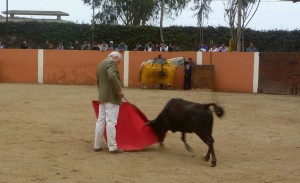 FOTO: PABLO JAVIER GÓMEZ DEBARBIERI El sábado, los toreros aficionados en el ruedo de La Esperanza.