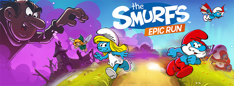 Играть в смурфиков. Smurfs Epic Run. Смурфики Великий забег. Машина Смурфов в игре легендарный забег. Smurfs Epic Run карта локаций.