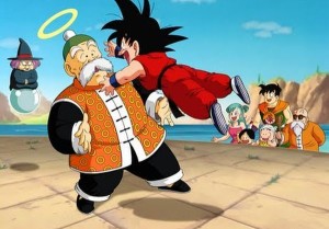 Goku se reencuentra con su abuelo.