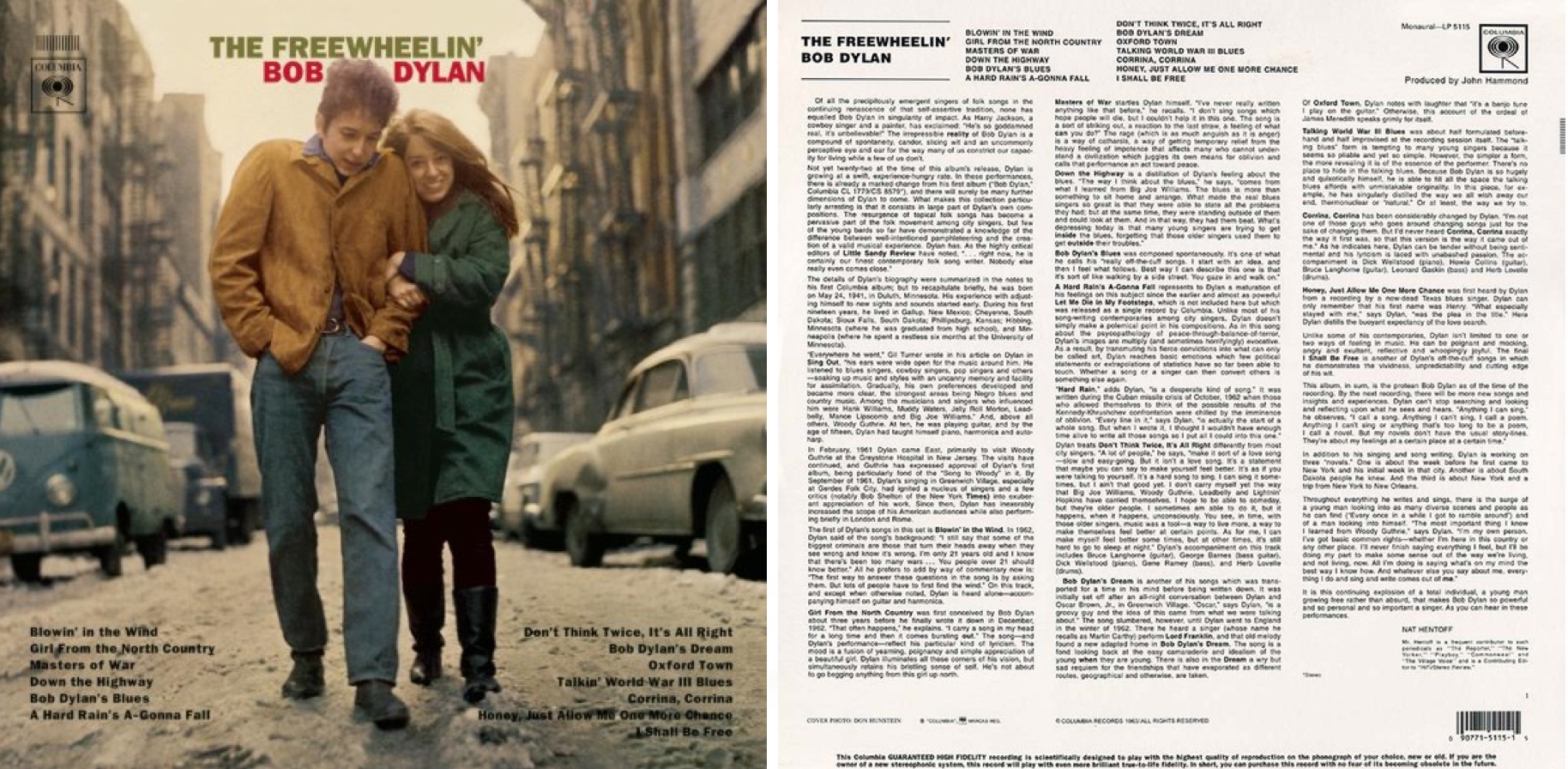 “The Freewheelin’ Bob Dylan”, álbum de 1963.
