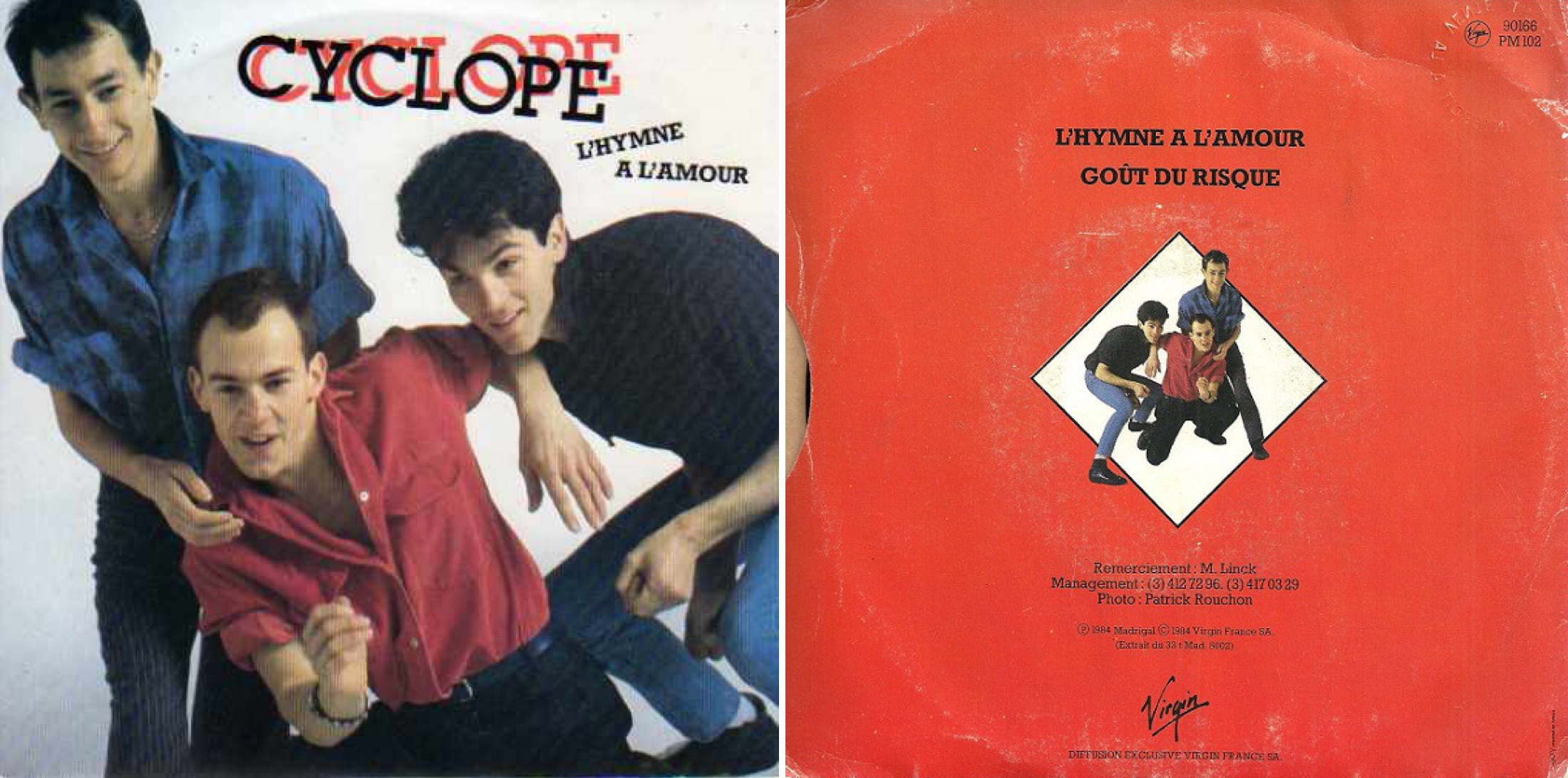Disco sencillo de "L’hymne à l'amour", de 1984.