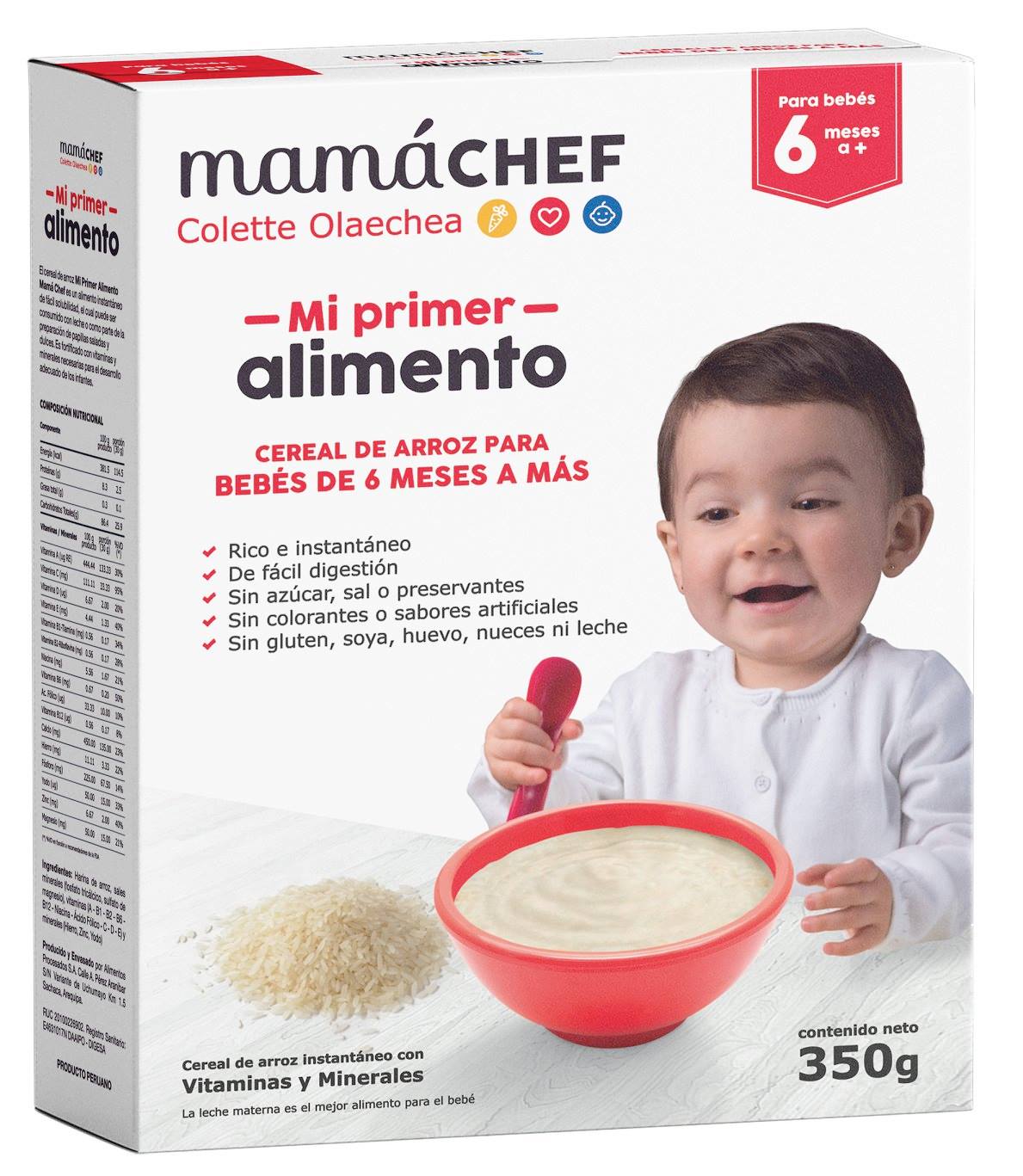 Cereal de arroz Mama Chef Colette Olaechea