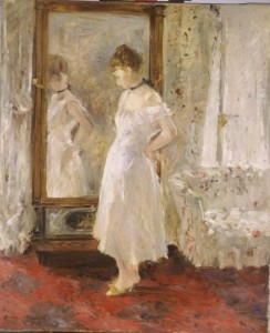 BertheMorisot - El espejo de vestir, 1876