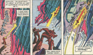 Grimlock ataca la nave en issue 41 copy