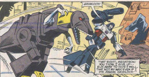 Grimlock issue 59 contra Megatron copy