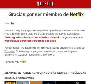 Carta Netflix Grande